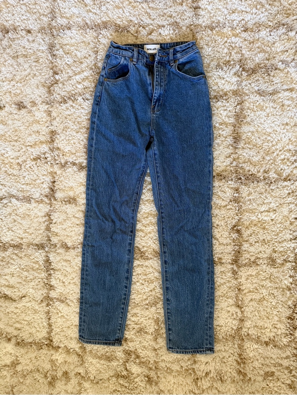 Rolla’s High Rise Slim Jeans Dark Wash Blue Size 24